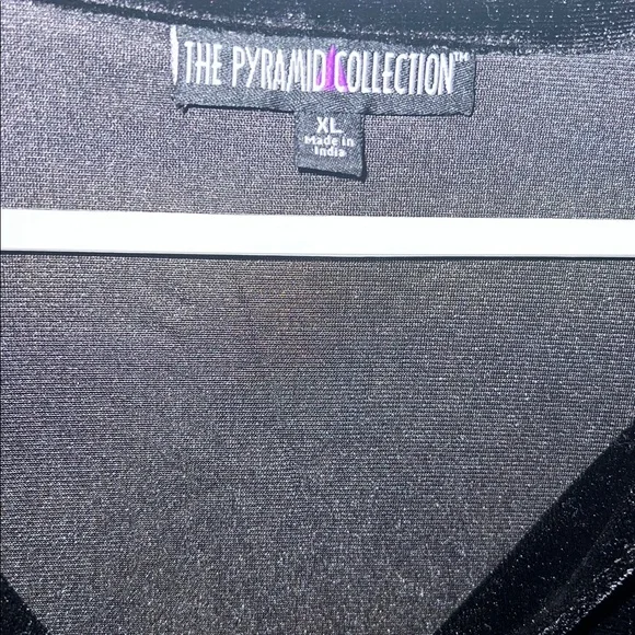 The Pyramid Collection Black Velvet Gown - Picture 2 of 5